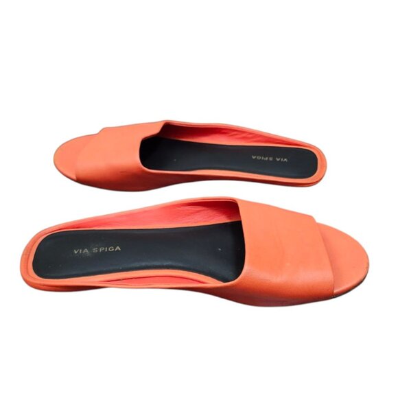 Via Spiga Women's Hana Leather Slide Sandals Size 6.5 - Picture 7 of 11